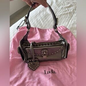 Metallic Brown Shoulder Bag